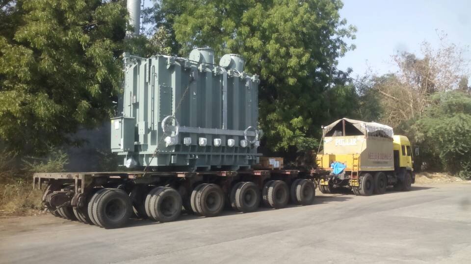 Power transformer oversized cargo transport